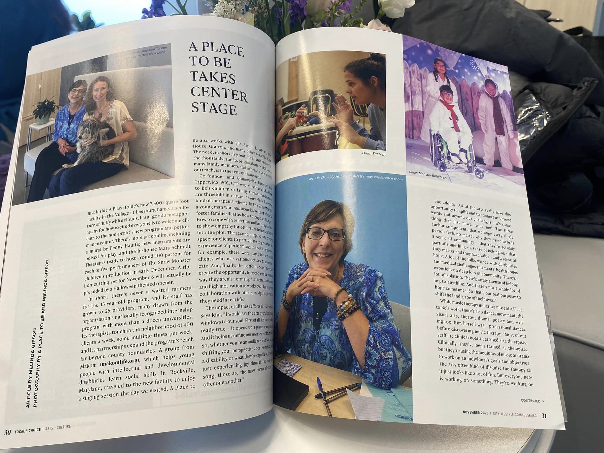 A Place To Be Features In Leesburg Lifestyle Magazine